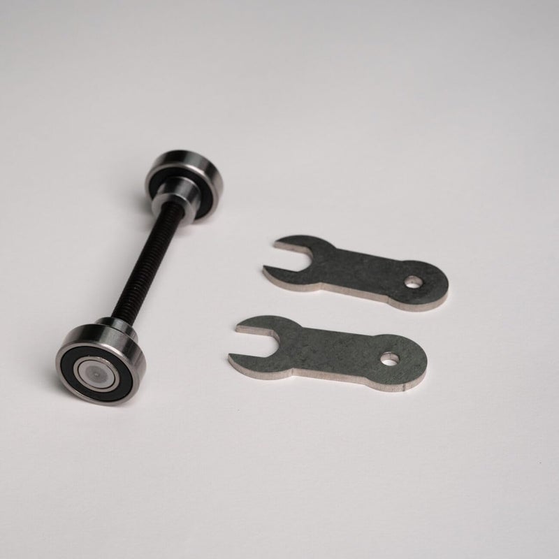 MOBM Small Wheel Arbor – 3.15" Shaft with Wrenches – Fits Rubber Small Wheels & Compatible Holders - Image 2